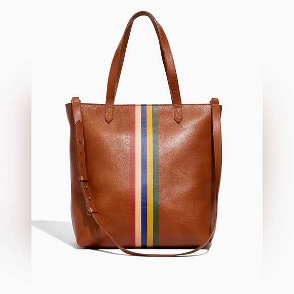 Madewell Bags Madewell The Ziptop Medium Transport Tote Rainbow Stripe Edition Poshmark